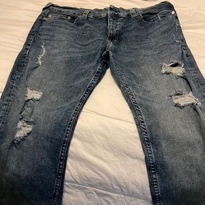 True Religion slim ripped Jeans